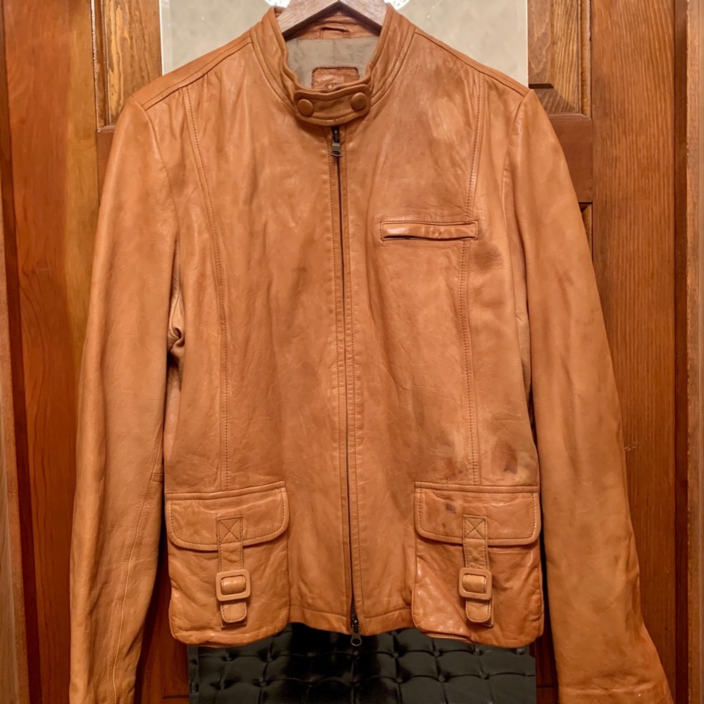 Banana Republic Leather Biker Jacket